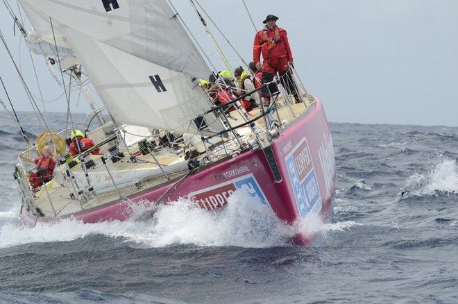 Welcome to Yorkshire at the start of the race from the Gold Coast to Singapore - Clipper 11-12 Round the World Yacht Race © Steve Holland/onEdition